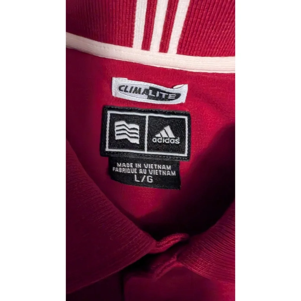 Adidas Polo Shirt Caual Golf or a night out with the boys. Size Large Red
